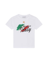 Jersey T-shirt with Made in Italy print -  | Dolce & Gabbana