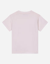 Jersey T-shirt with DG logo baby leopard print -  | Dolce & Gabbana