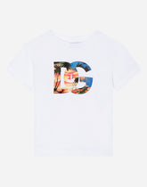 Jersey T-shirt with DG logo print -  | Dolce &amp; Gabbana