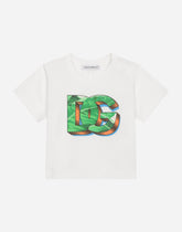 Jersey T-shirt with DG logo print -  | Dolce &amp; Gabbana