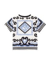 Marina-print jersey T-shirt -  | Dolce & Gabbana