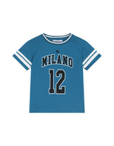 Jersey round-neck T-shirt with DG Milano print -  | Dolce & Gabbana