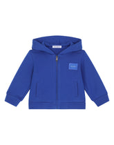 Jersey hoodie with plate -  | Dolce & Gabbana