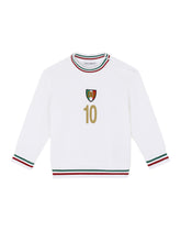Jersey round-neck sweatshirt with Italy DG logo patch -  | Dolce & Gabbana