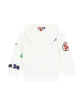 Love-print chenille hoodie -  | Dolce & Gabbana