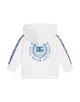 Jersey hoodie with DG logo band -  | Dolce & Gabbana