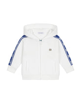 Jersey hoodie with DG logo band -  | Dolce & Gabbana