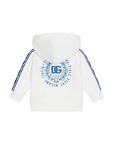 Jersey hoodie with DG logo band -  | Dolce & Gabbana