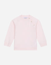 Round-neck sweatshirt with jacquard DG logo -  | Dolce &amp; Gabbana