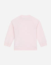 Round-neck sweatshirt with jacquard DG logo -  | Dolce &amp; Gabbana