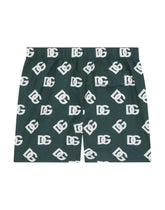 Nylon swim trunks with DG logo print -  | Dolce &amp; Gabbana