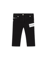 Slim-fit jeans with lurex patch -  | Dolce & Gabbana