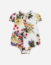 Garden-print poplin romper suit -  | Dolce & Gabbana