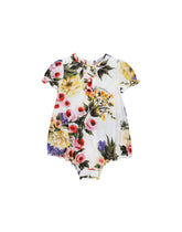 Garden-print poplin romper suit -  | Dolce & Gabbana