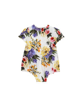 Garden-print poplin romper suit -  | Dolce & Gabbana