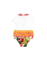 2-piece jersey and poplin gift set with lemon and cherry print -  | Dolce &amp; Gabbana