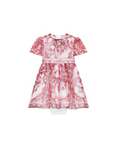 Majolica-print chiffon midi dress -  | Dolce & Gabbana