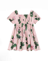 Rose-print poplin dress -  | Dolce &amp; Gabbana