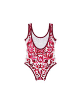 Majolica-print one-piece swimsuit -  | Dolce & Gabbana