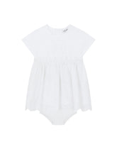 Embroidered poplin and jersey dress -  | Dolce & Gabbana
