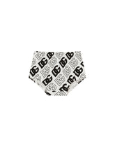 Interlock midi dress with DG logo print -  | Dolce & Gabbana