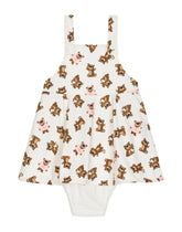 Interlock dress with baby leopard print -  | Dolce &amp; Gabbana