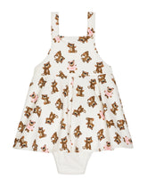 Interlock dress with baby leopard print -  | Dolce &amp; Gabbana