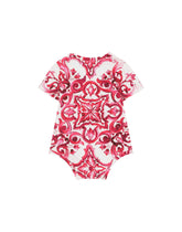 2-babygrow gift set in majolica-print jersey -  | Dolce & Gabbana