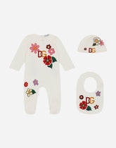 3-piece gift set in floral-print jersey -  | Dolce &amp; Gabbana