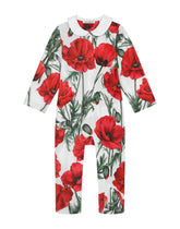 3-piece gift set in poppy-print jersey -  | Dolce & Gabbana