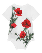 Gift set with 2 babygrows in floral-print jersey -  | Dolce & Gabbana