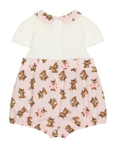 Baby leopard-print poplin and jersey romper suit -  | Dolce & Gabbana