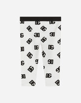 Interlock leggings with DG logo print -  | Dolce &amp; Gabbana