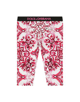 Majolica-print interlock leggings -  | Dolce & Gabbana
