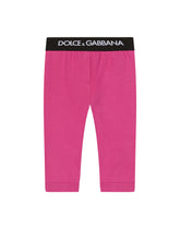 Jersey jogging pants with branded elastic -  | Dolce & Gabbana