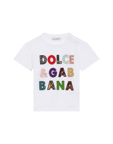 Jersey t-shirt with Dolce&amp;Gabbana patch -  | Dolce &amp; Gabbana