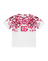 Majolica-print jersey T-shirt -  | Dolce & Gabbana