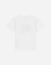 Jersey T-shirt with floral DG print -  | Dolce &amp; Gabbana