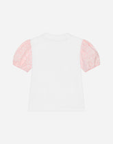 Jersey T-shirt with baby leopard embroidery -  | Dolce &amp; Gabbana