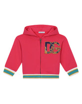 Hoodie with brocade DG patch -  | Dolce &amp; Gabbana