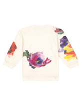Jersey sweatshirt with floral print -  | Dolce & Gabbana