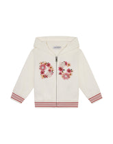 Jersey hoodie with floral print -  | Dolce & Gabbana