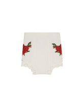 Knit shirt with crochet rose patch -  | Dolce & Gabbana