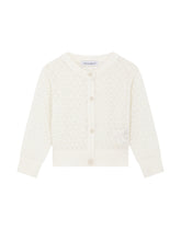 Cotton fan-stitch cotton cardigan -  | Dolce & Gabbana