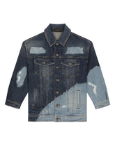 Blue patchwork denim jacket -  | Dolce & Gabbana