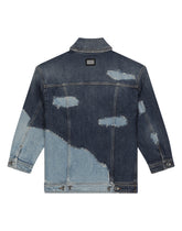 Blue patchwork denim jacket -  | Dolce & Gabbana