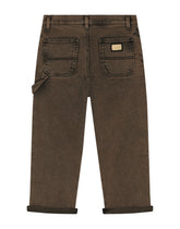 Treated denim jeans with logo tag -  | Dolce &amp; Gabbana