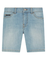 Washed stretch denim shorts -  | Dolce & Gabbana