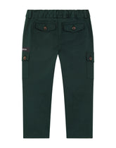 Cotton cargo pants with logo tape -  | Dolce & Gabbana