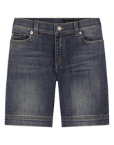 Washed stretch denim shorts -  | Dolce &amp; Gabbana